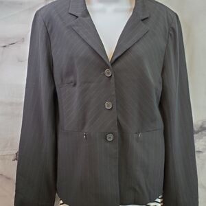 Vintage Size 12 Harris Wallace Black Blazer